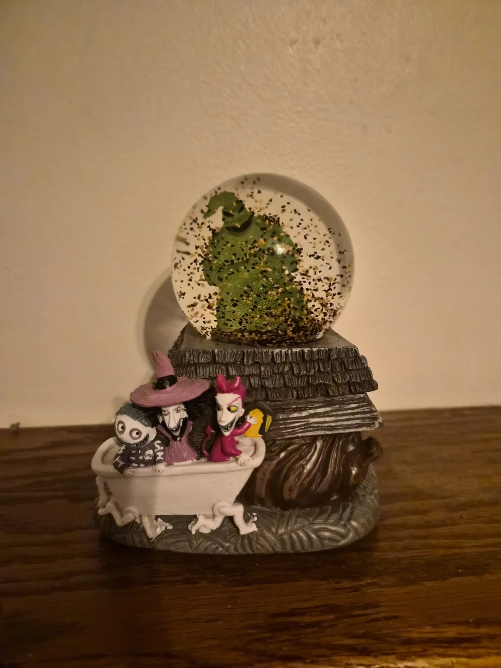 Nightmare Before Christmas Musical Halloween Snow Globe Figurine